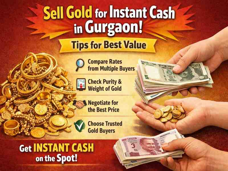 Sell Gold for Instant Cash in Gurgaon | Tips for Best Value