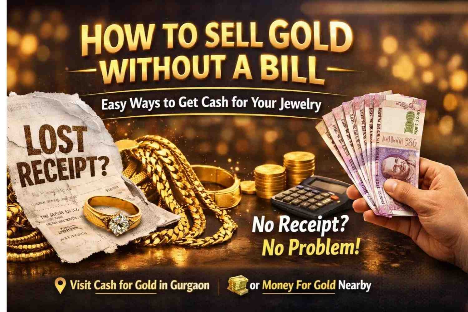 How to Sell Gold Without a Bill: Easy Ways to Get Cash for Your Jewelry