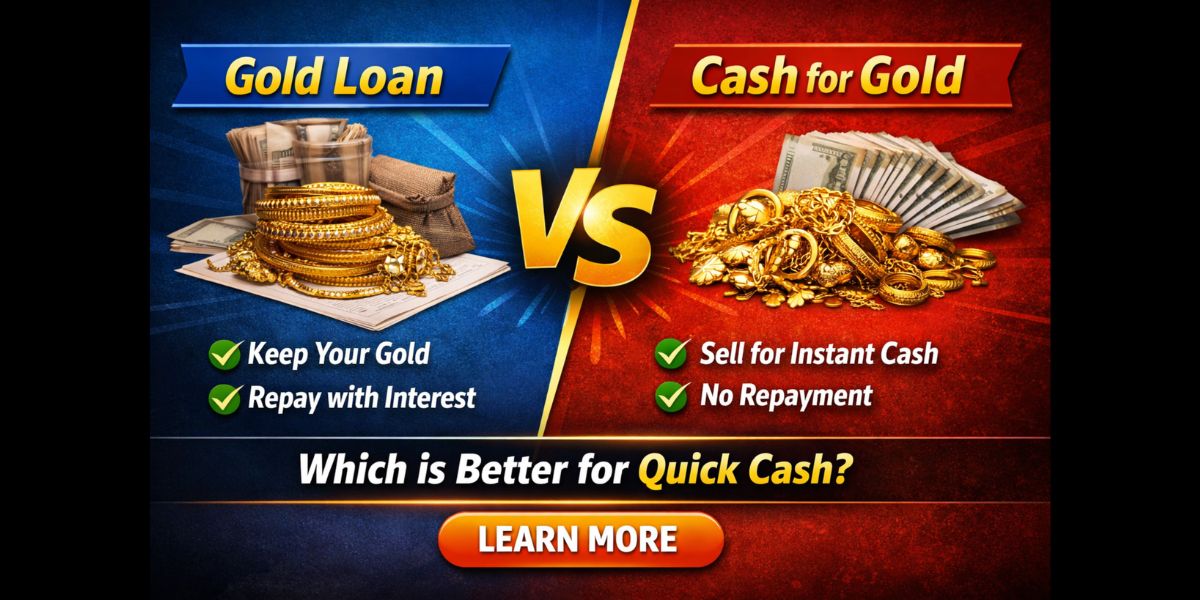 Gold Loan vs Cash for Gold – Which Option Is Better?